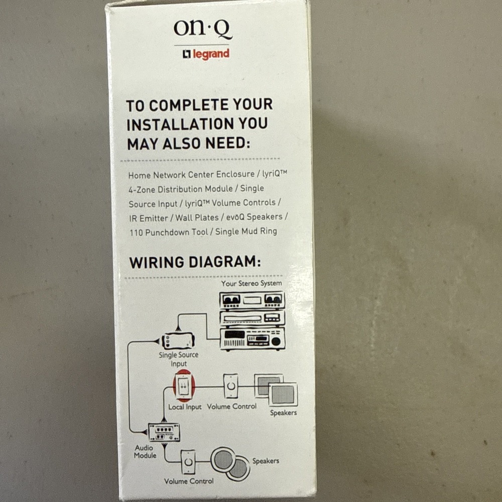 NEW‎ On-Q F7417-WH Local Source Input Module White - Picture 3 of 4
